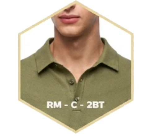 Redymade Collar with 2 Buttons